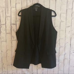 EUC Stoosh Open Front Black Vest